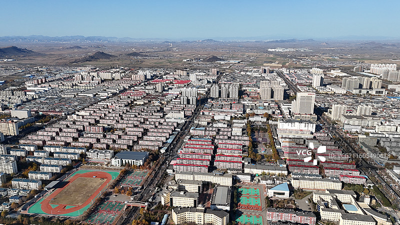 唐山滦州市航拍图片素材