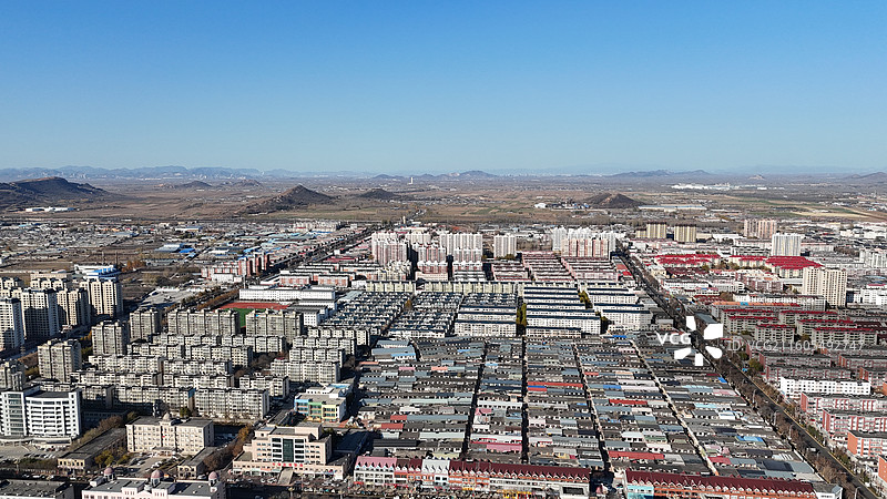 滦州市城市风光航拍图片素材