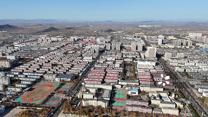 唐山滦州市航拍图片素材