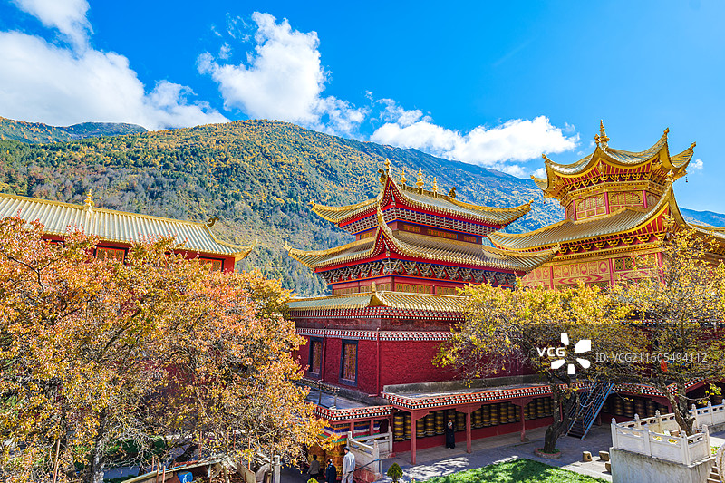 四川甘孜州康定金刚寺图片素材