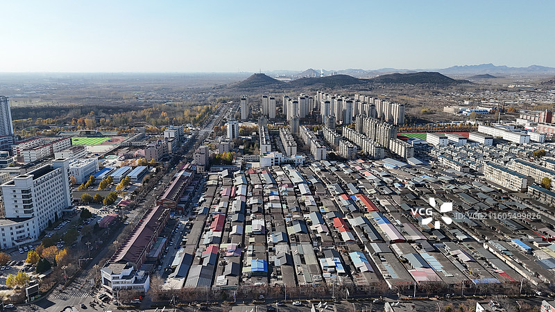 唐山滦州市航拍图片素材