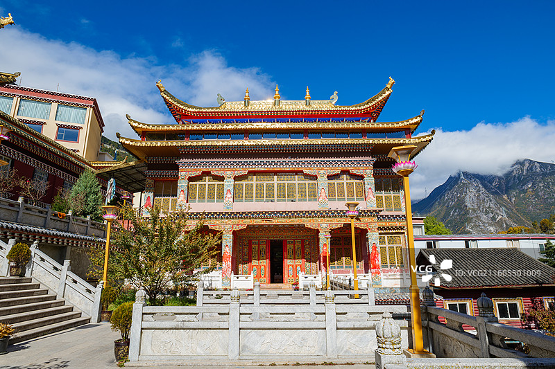 四川甘孜州康定金刚寺图片素材