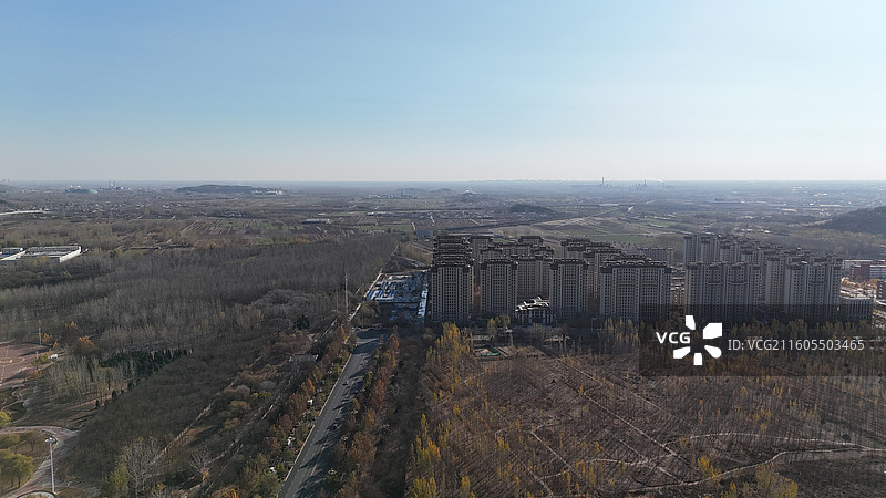 唐山滦州市航拍图片素材