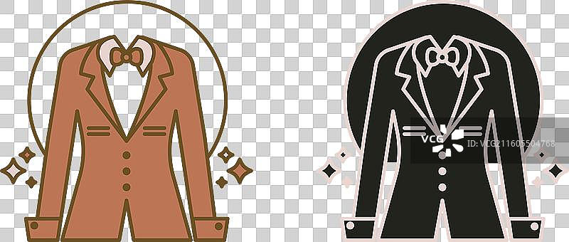 手绘服装店Logo设计图片素材