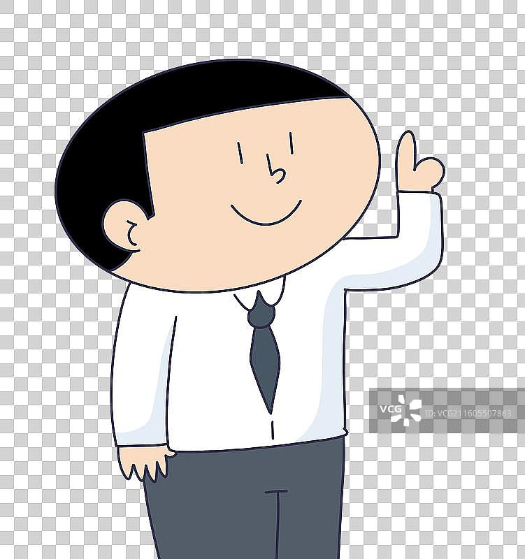 伸手指示的公司职员，企业员工图片素材