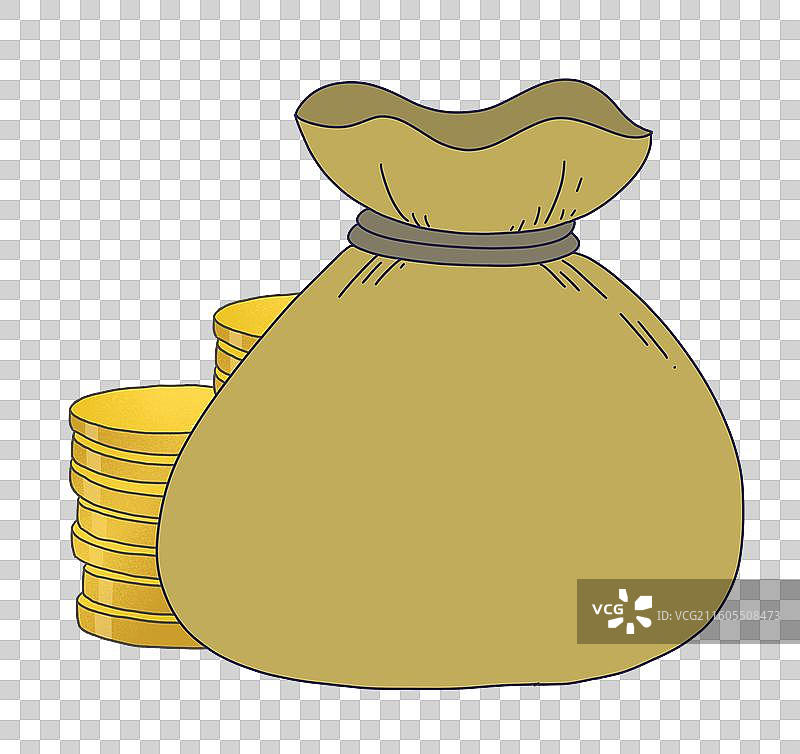 钱袋，金币，经济金融元素图片素材
