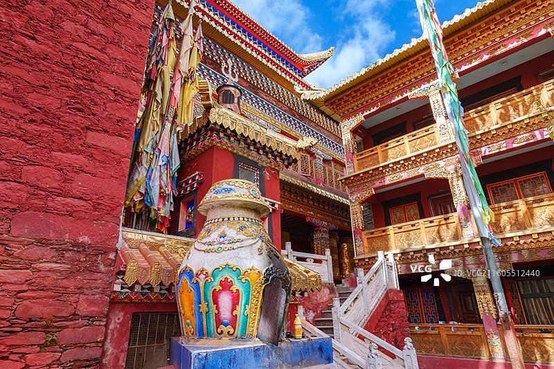 四川甘孜州康定金刚寺图片素材