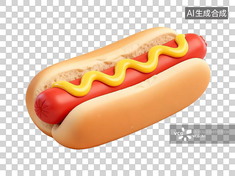 【AI数字艺术】热狗配芥末酱图片素材