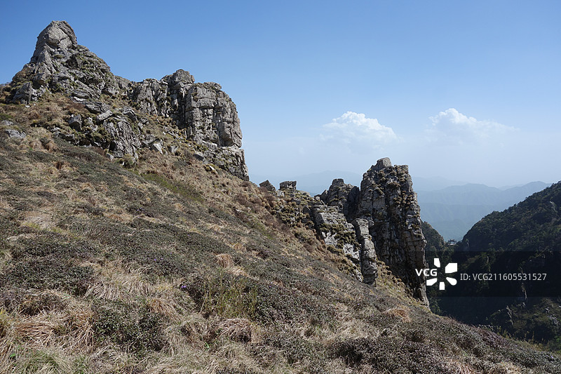 陕西省商洛市柞水县秦岭牛背梁国家森林公园：南天门高山草甸图片素材