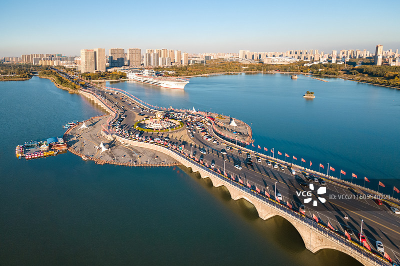 航拍滨州中海图片素材