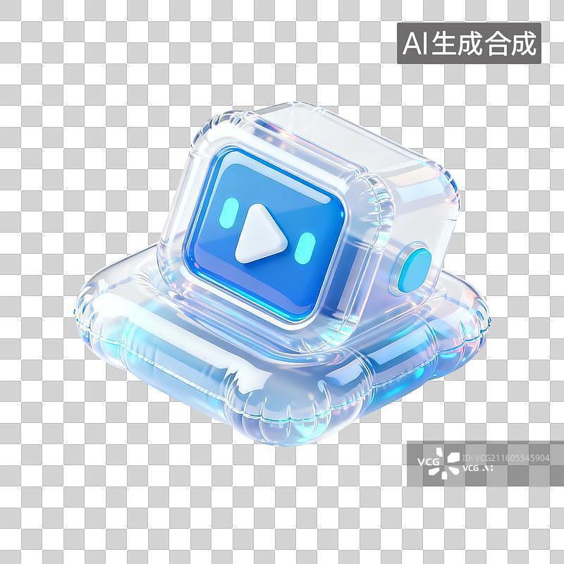 【AI数字艺术】人工智能科技概念插画图片素材