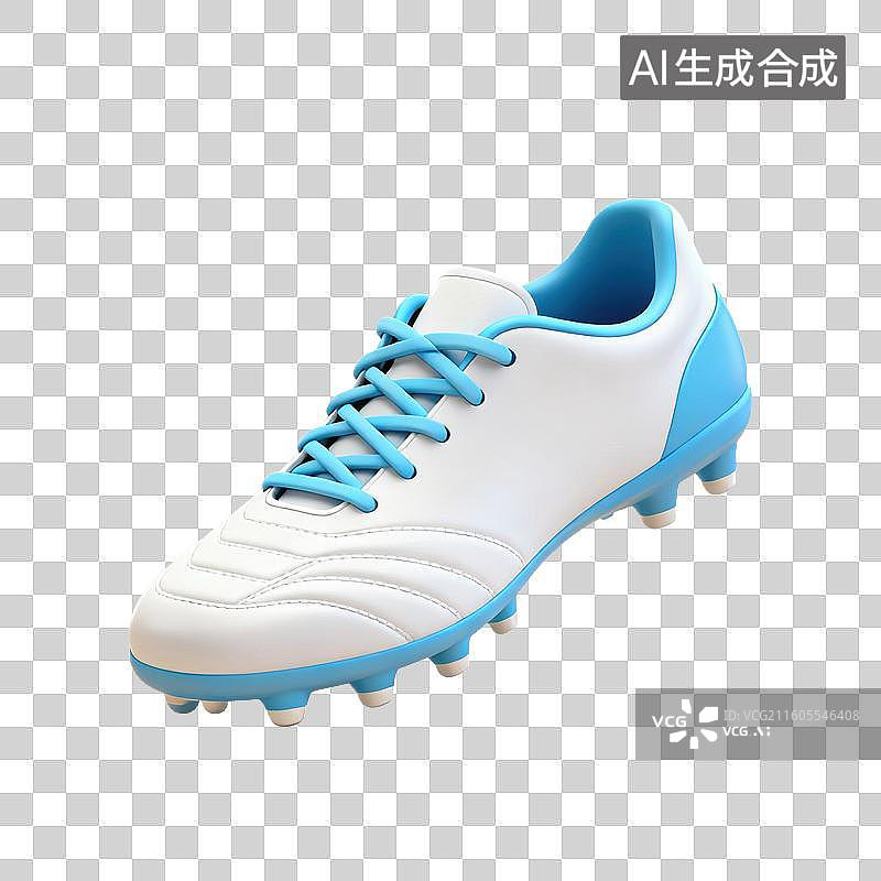 【AI数字艺术】3D体育运动项目足球鞋元素图片素材