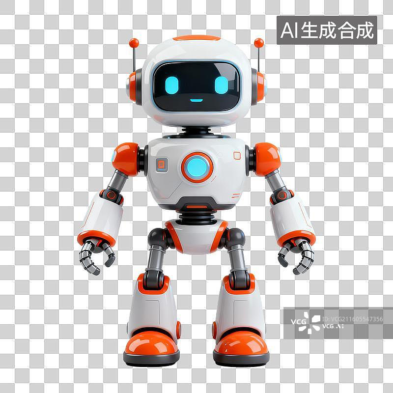 【AI数字艺术】3D拟物风格新科技科幻商务元素纳米机器人图片素材