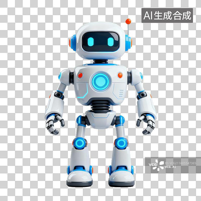 【AI数字艺术】3D拟物风格新科技科幻商务元素纳米机器人图片素材
