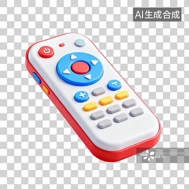 【AI数字艺术】3D拟物风格新科技科幻商务元素电子遥控器图片素材
