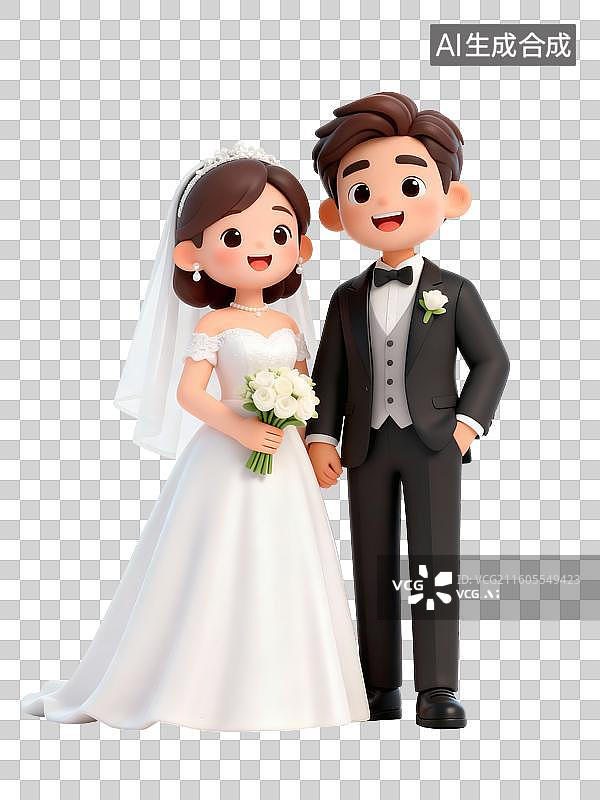 【AI数字艺术】结婚人物插画图片素材