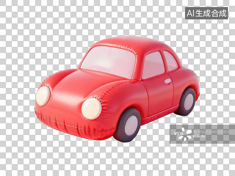 【AI数字艺术】红色玩具汽车图片素材