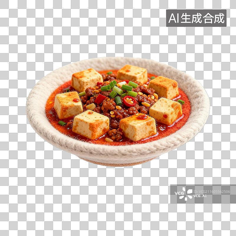 【AI数字艺术】香辣美味的麻婆豆腐图片素材