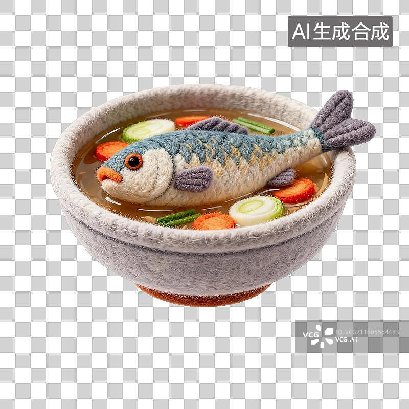 【AI数字艺术】毛毡水煮鱼图片素材