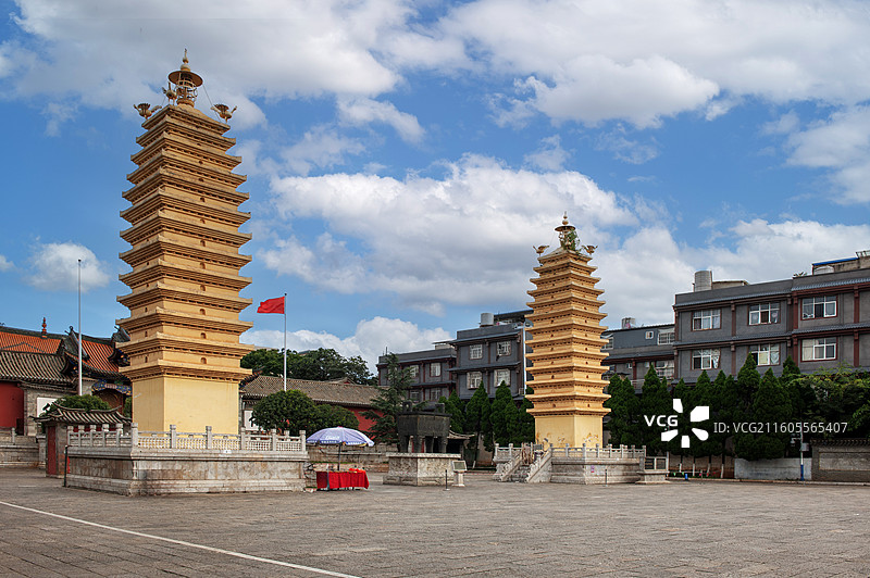 云南昆明，官渡古镇图片素材