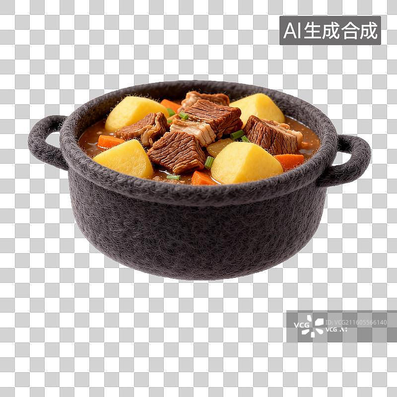 【AI数字艺术】美味的土豆炖牛腩图片素材