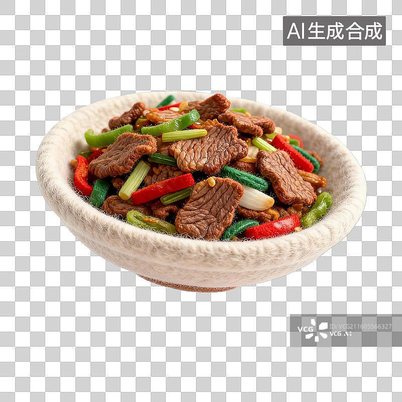 【AI数字艺术】美味的小炒黄牛肉图片素材