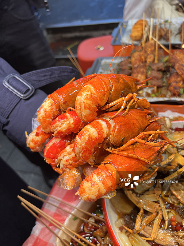 夜宵美食烧烤盛宴图片素材