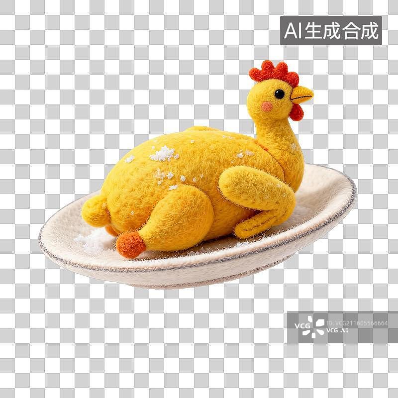【AI数字艺术】美味的盐焗鸡图片素材