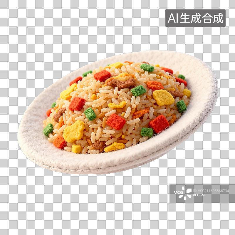 【AI数字艺术】美味的扬州炒饭图片素材