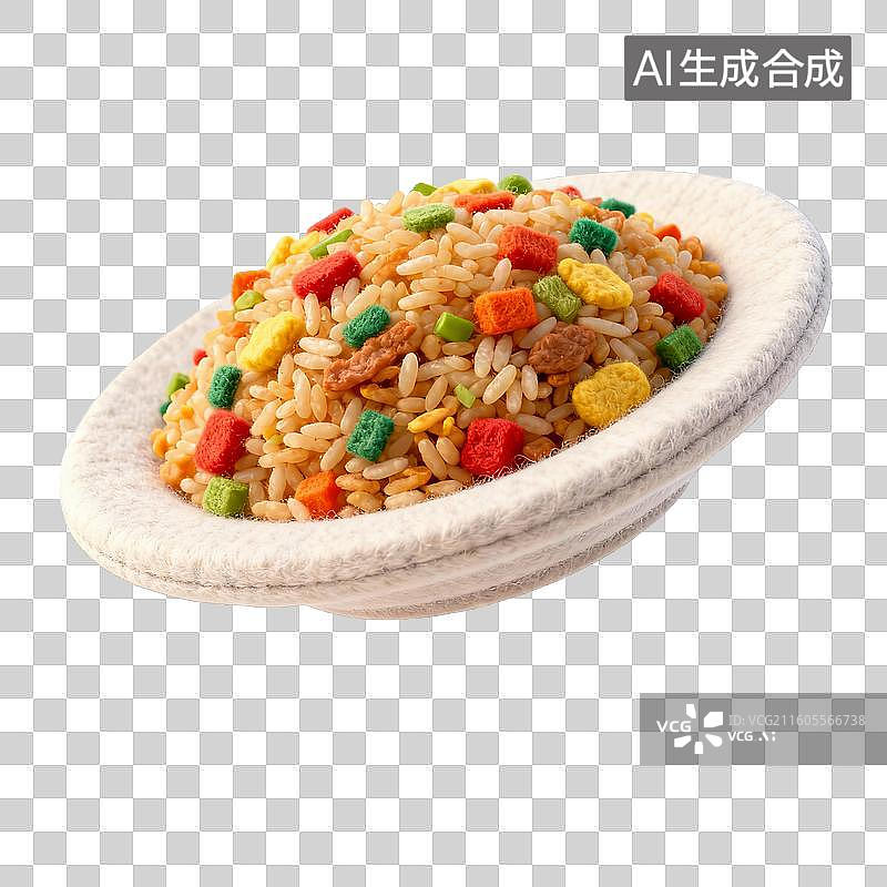 【AI数字艺术】美味的扬州炒饭图片素材