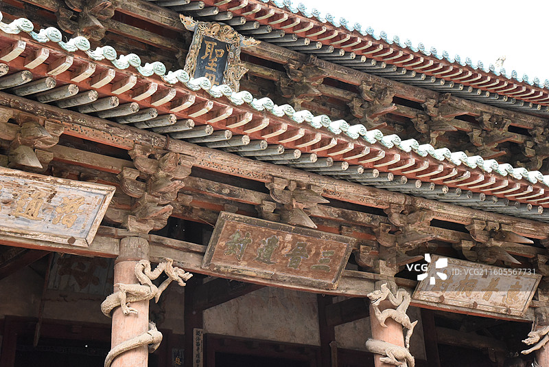 山西太原晋祠圣母殿图片素材