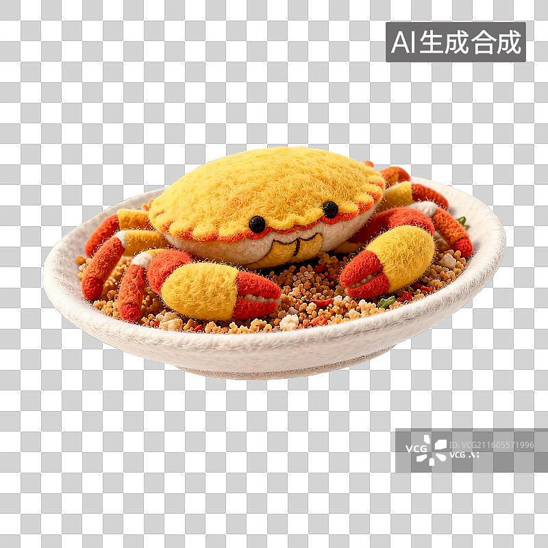 【AI数字艺术】美味的避风塘炒蟹图片素材
