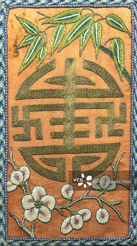 清代，刺绣，火链盒，图案，火练袋图片素材