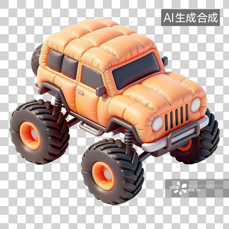 【AI数字艺术】越野车插画图片素材
