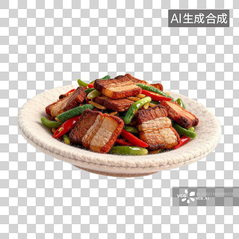 【AI数字艺术】美味的回锅肉图片素材