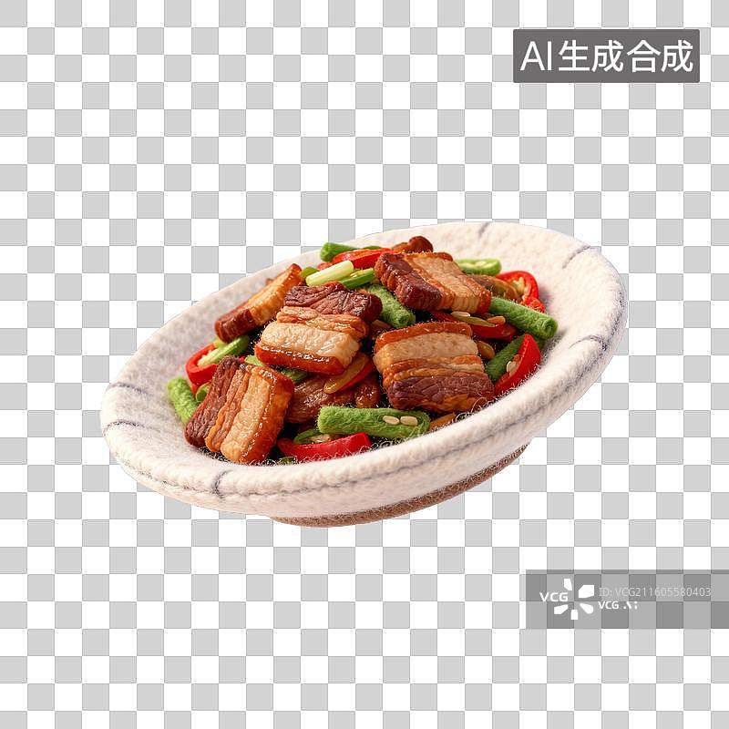 【AI数字艺术】美味的回锅肉图片素材