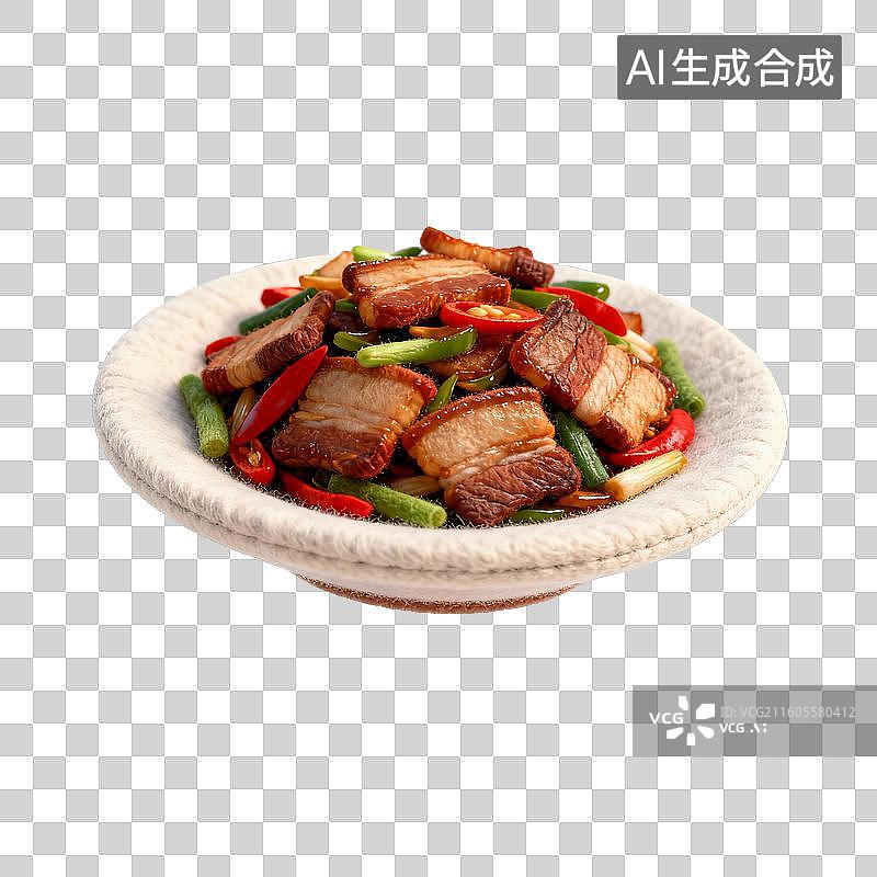 【AI数字艺术】美味的回锅肉图片素材