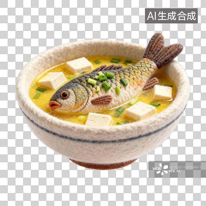 【AI数字艺术】美味的鲫鱼豆腐汤图片素材
