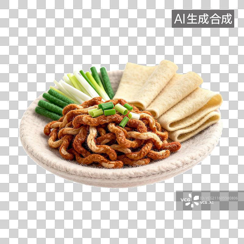 【AI数字艺术】美味的京酱肉丝图片素材