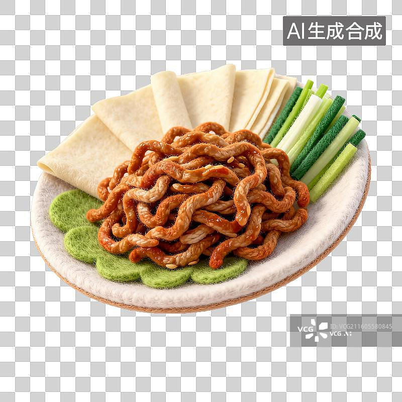 【AI数字艺术】美味的京酱肉丝图片素材