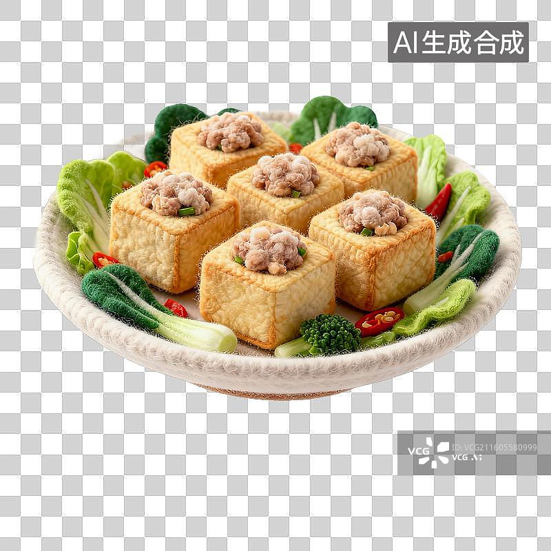 【AI数字艺术】客家酿豆腐图片素材