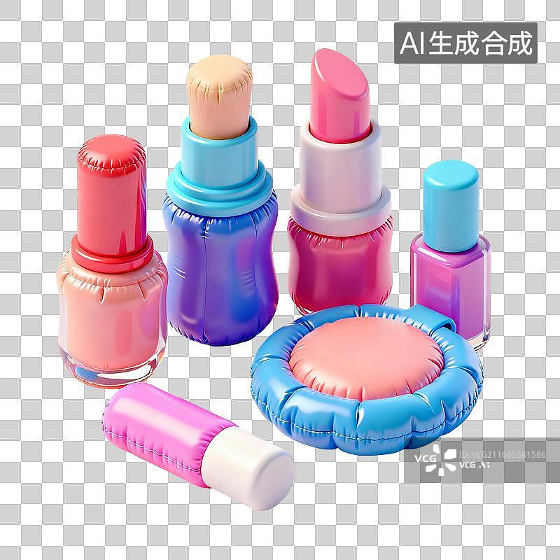 【AI数字艺术】化妆品插画图片素材