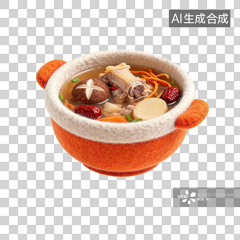 【AI数字艺术】一锅老火靓汤图片素材