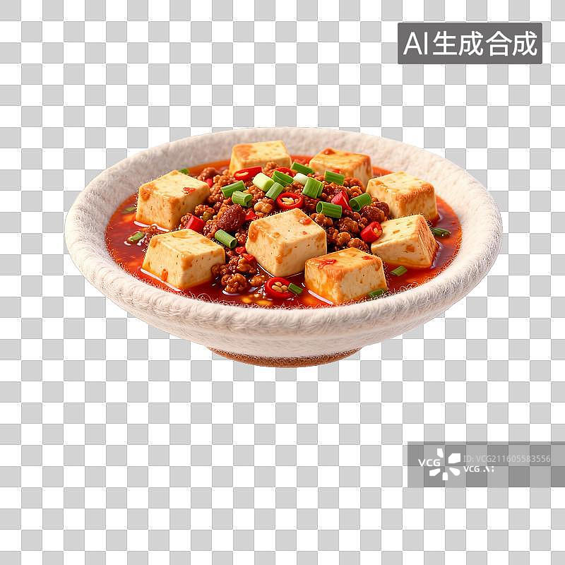 【AI数字艺术】香辣美味的麻婆豆腐图片素材