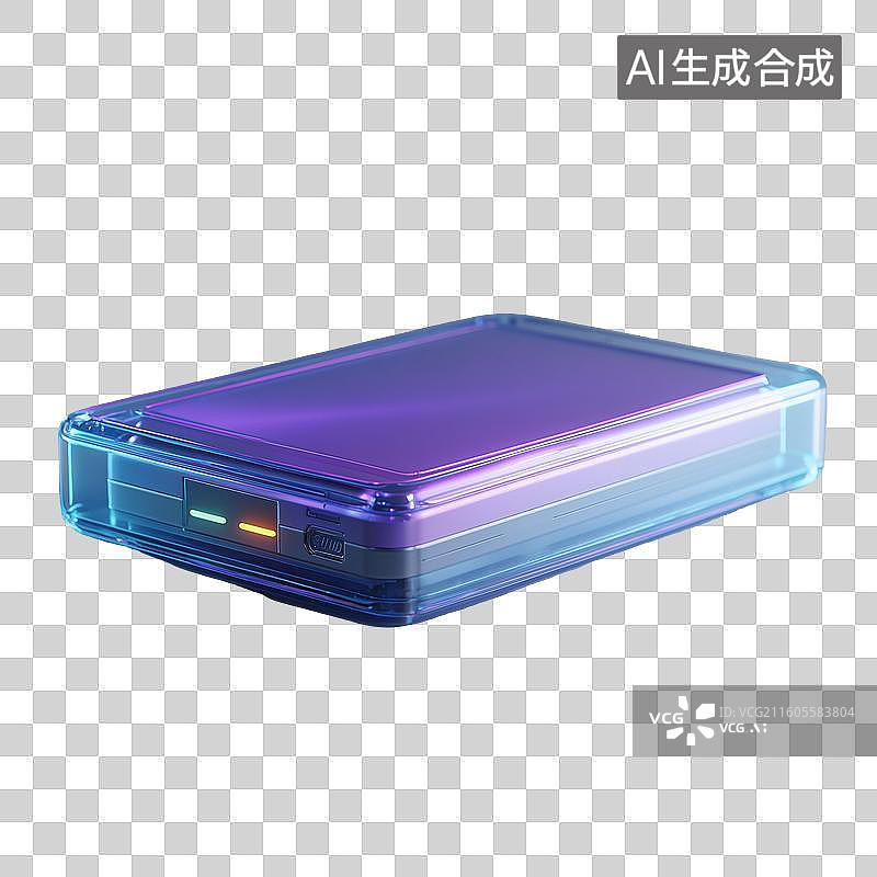 【AI数字艺术】玻璃储能电池图片素材