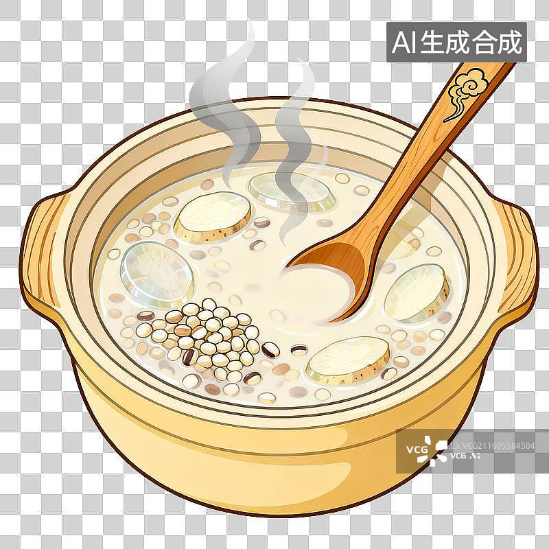 【AI数字艺术】砂锅养生汤图片素材