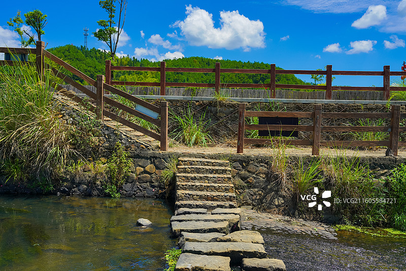 福建省南平市武夷山市，五夫古镇，乡村美景！图片素材