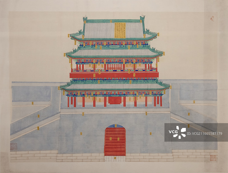 正阳门大楼立样图图片素材