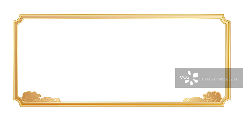 中国风精品水纹矢量边框图片素材