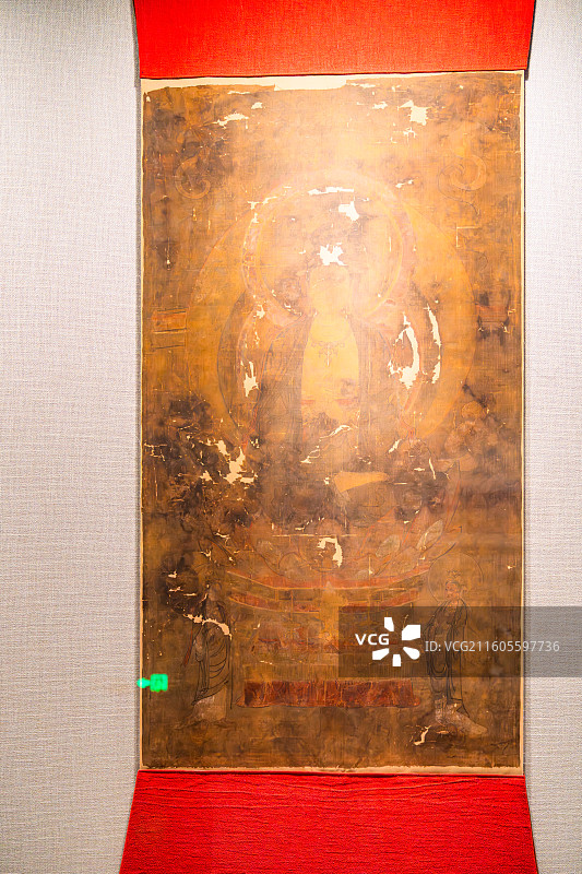 西夏陵 博物馆 西夏 卷轴画图片素材